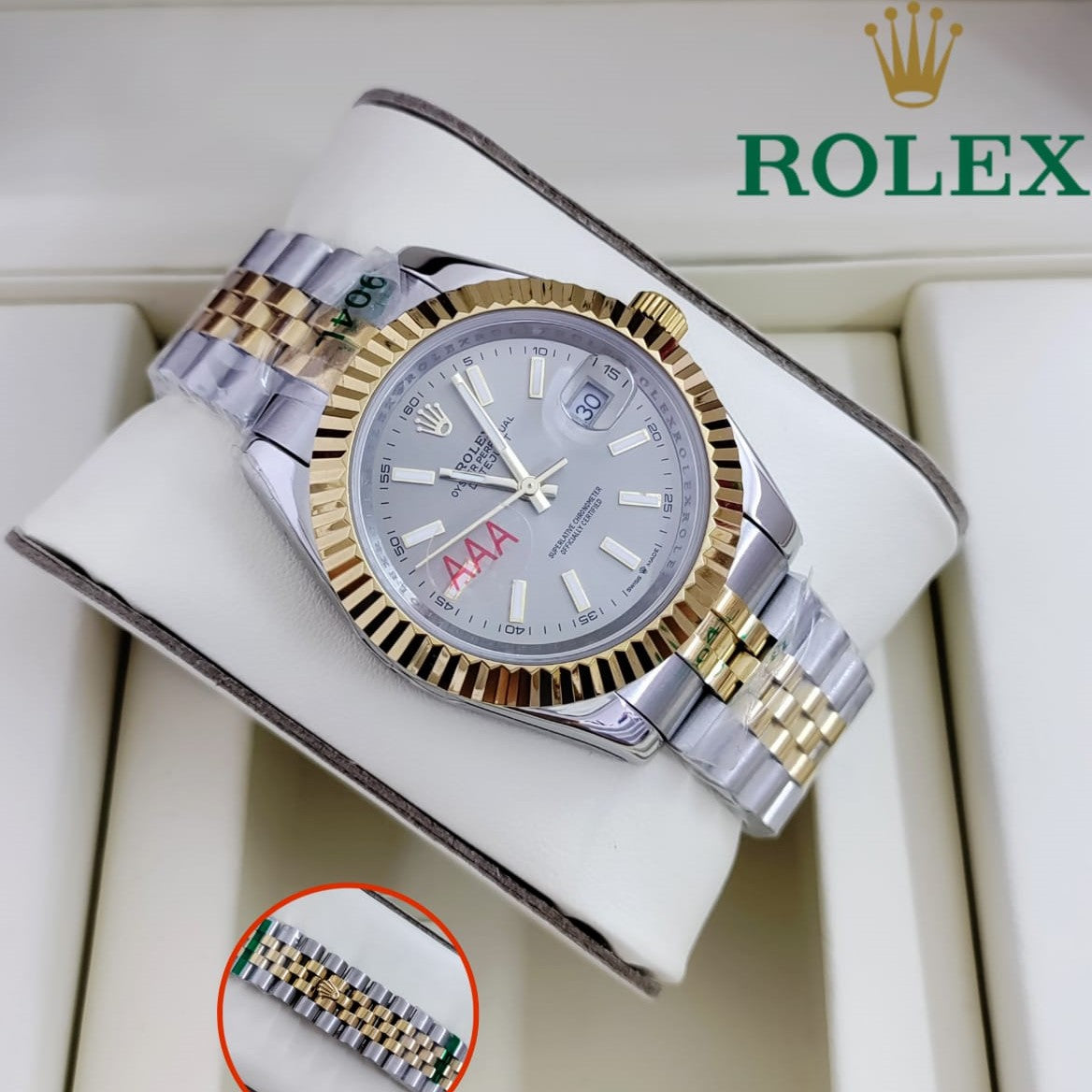 ROLEX OYESTER STONE WATCH AAA GRADE 5 YEARS COLOUR GUARANTEE| ROLEX 78997