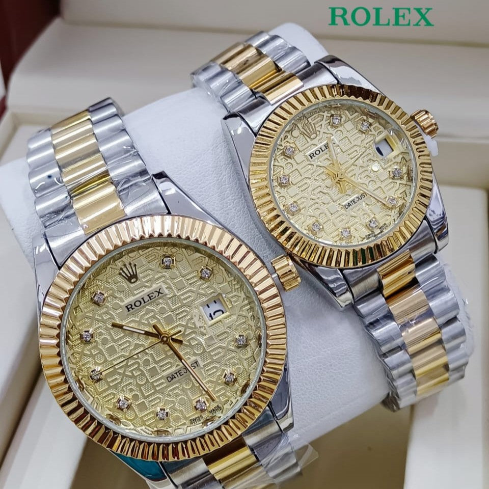 NEW SHIPMENT OF ROLEX COUPLE WATCH WITH ROLEX COUPLE BOX NOW STARTING MEGA OFFER IN ALLOVER OMAN WITH FREE DELIVERY | ROLEX COUPLE WATCH 15533738