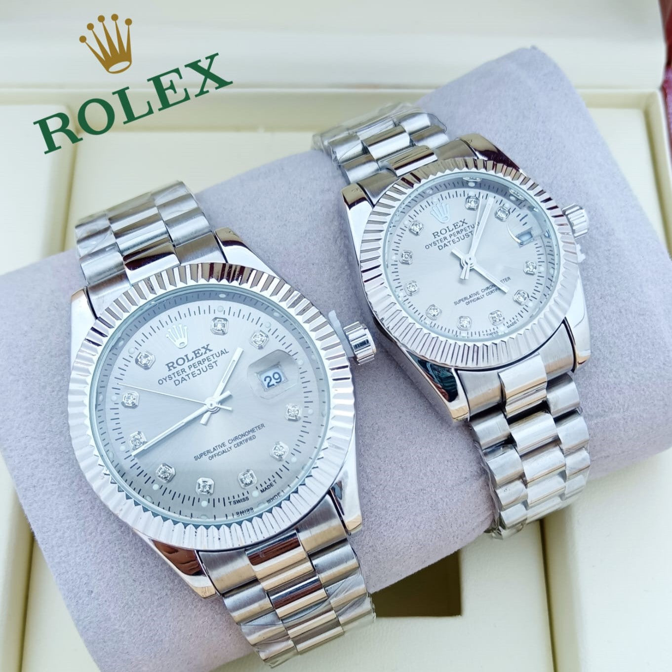ROLEX COUPLE WATCH WITH BIG DISCOUNT WITH COUPLE ROLEX BOX| ROLEX COUPLE 78788