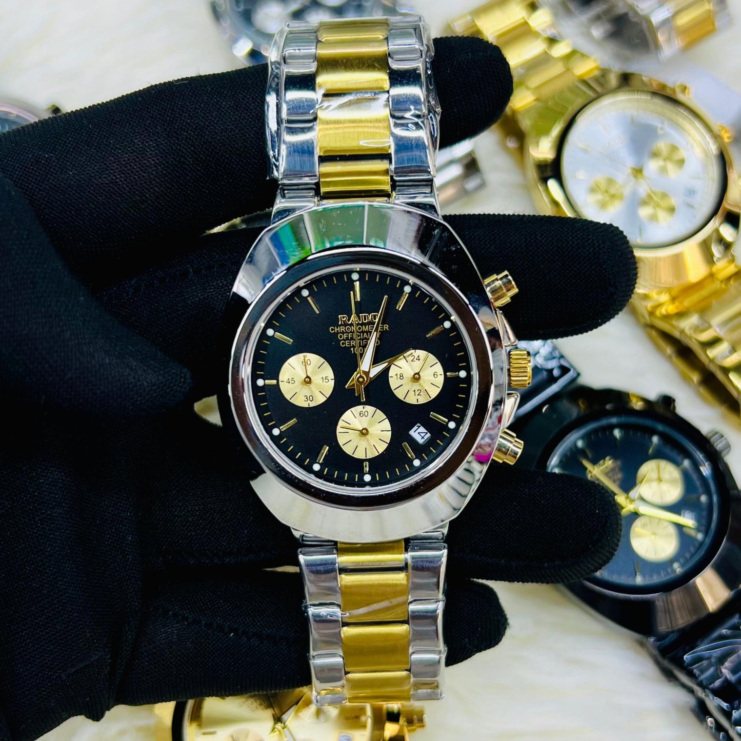 POPULAR RADO DIASTAR CHRNOGRAPH WITH 1 YEAR SERVICE WARRANTY NOW ALLOVER IN OMAN | RADO DC 155578