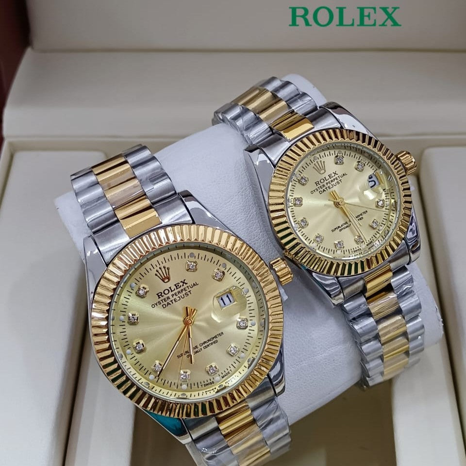 NEW SHIPMENT OF ROLEX COUPLE WATCH WITH ROLEX COUPLE BOX NOW STARTING MEGA OFFER IN ALLOVER OMAN WITH FREE DELIVERY | ROLEX COUPLE WATCH 15533739