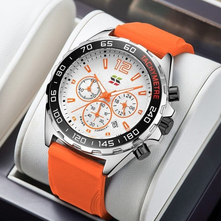 ORIGINAL SWISH WATCH FULL CHRNOGRAPH RUBBER STRAP VERY STYLISH ICONIC WATCH | SWISH CHRNO 155574