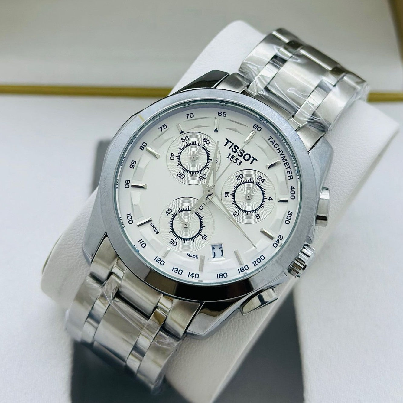 TISSOT TACHYMETRE NEW SHIPMENT STEEL BODY HIGH PERFORMER NOW ALLOVER IN OMAN | TISSOT TC 155571