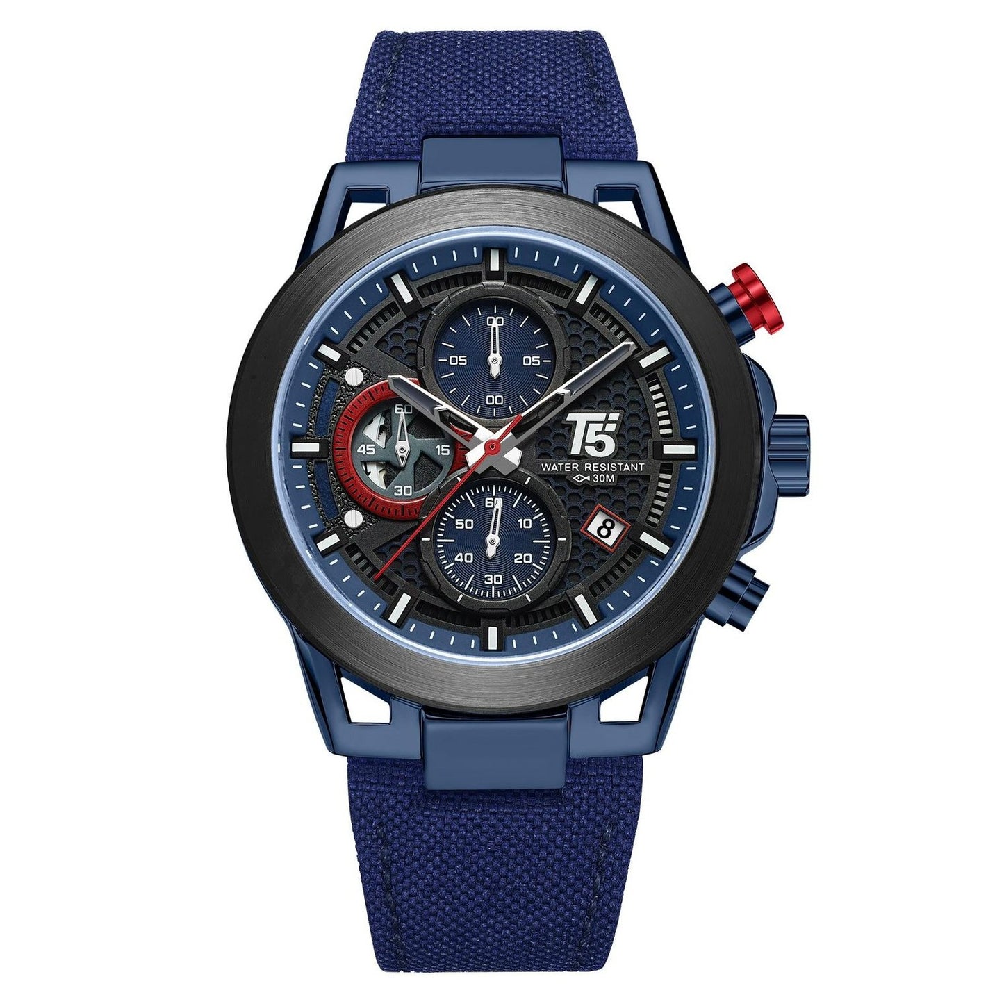 Chronograph function watches, water resistance 30 m with a unique design and excellent quality plus 2years world wide guarantee| T5 CHRNO 1333971