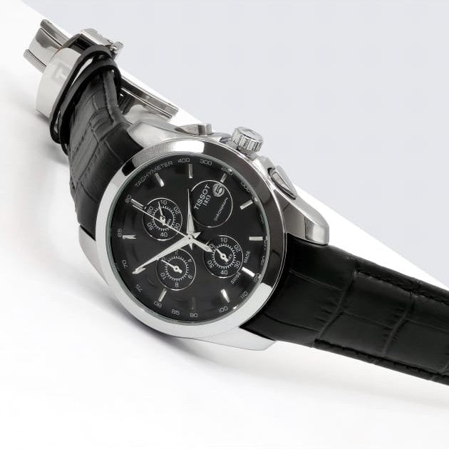 TISSOT CHRNOGRAPH ORIGINAL LEATHER STRAP VERY HIGH PERFORMANCE NOW ALLOVER IN OMAN | TISSOT L CHRNO 15557171993
