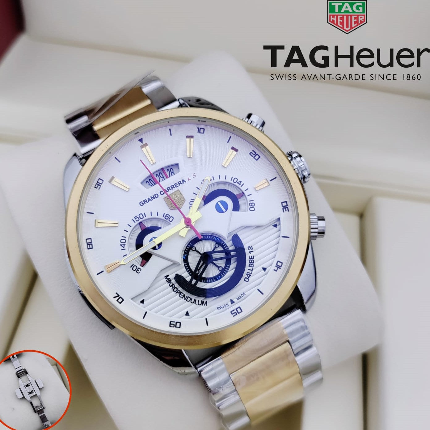 LUXURY CHRNOGRAPH WATCHES FOR MEN "Don't Crack Under Pressure"| TAG HEUER 777223