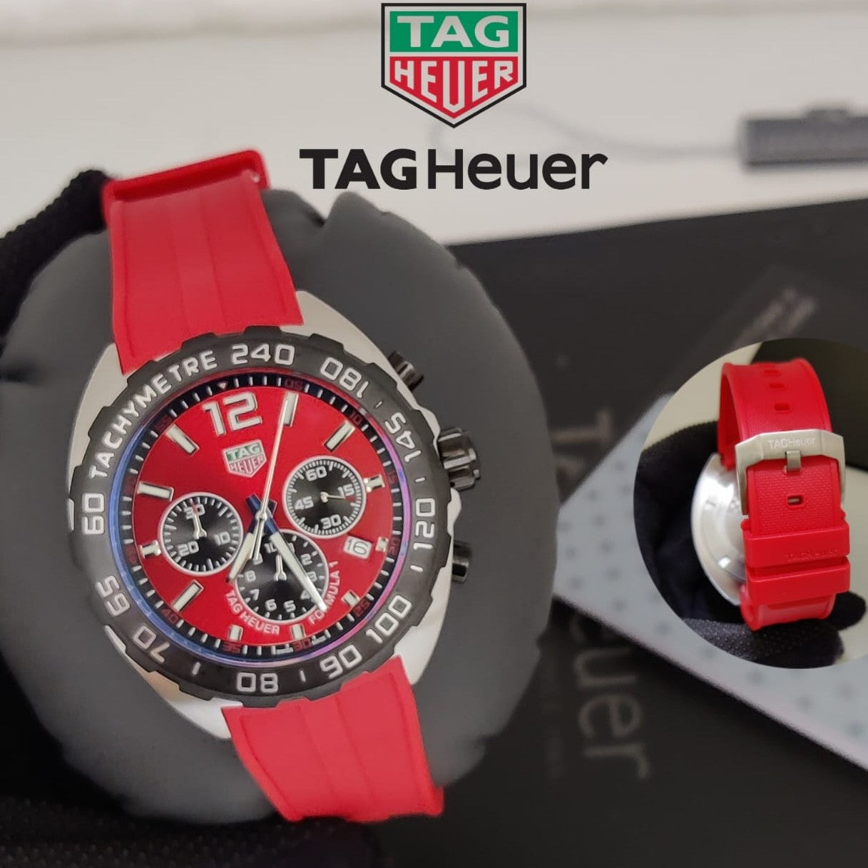 LUXURY TAG Heuer Formula 1 CHRNOMETER RED BULL SERIES RUBBER STRAP ONLY IN FAST FASHION OMAN | TAG HEUER F1 RB V 197991