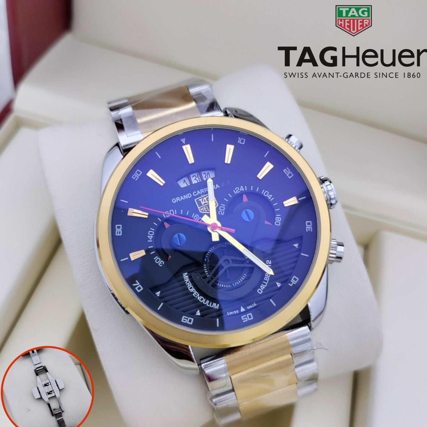 LUXURY CHRNOGRAPH WATCHES FOR MEN "Don't Crack Under Pressure"| TAG HEUER 777225