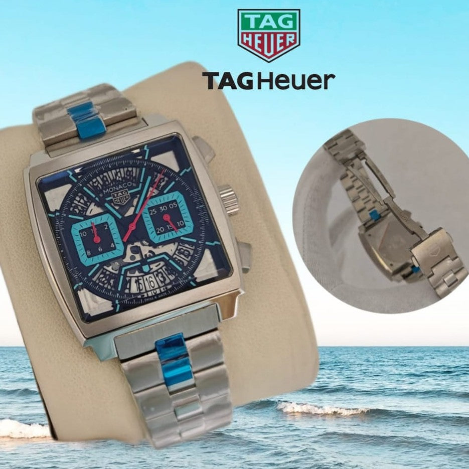 LUXURY TAG Heuer MONACO SKELETON MASTER PIS VERY PREMIUM GRADE ONLY IN FAST FASHION OMAN | TAG HEUER M C 1779197