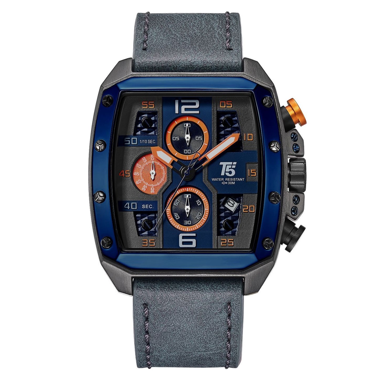 Chronograph function watches, water resistance 30 m with a unique design and excellent quality plus 2years world wide guarantee| T5 CHRNO 1333913