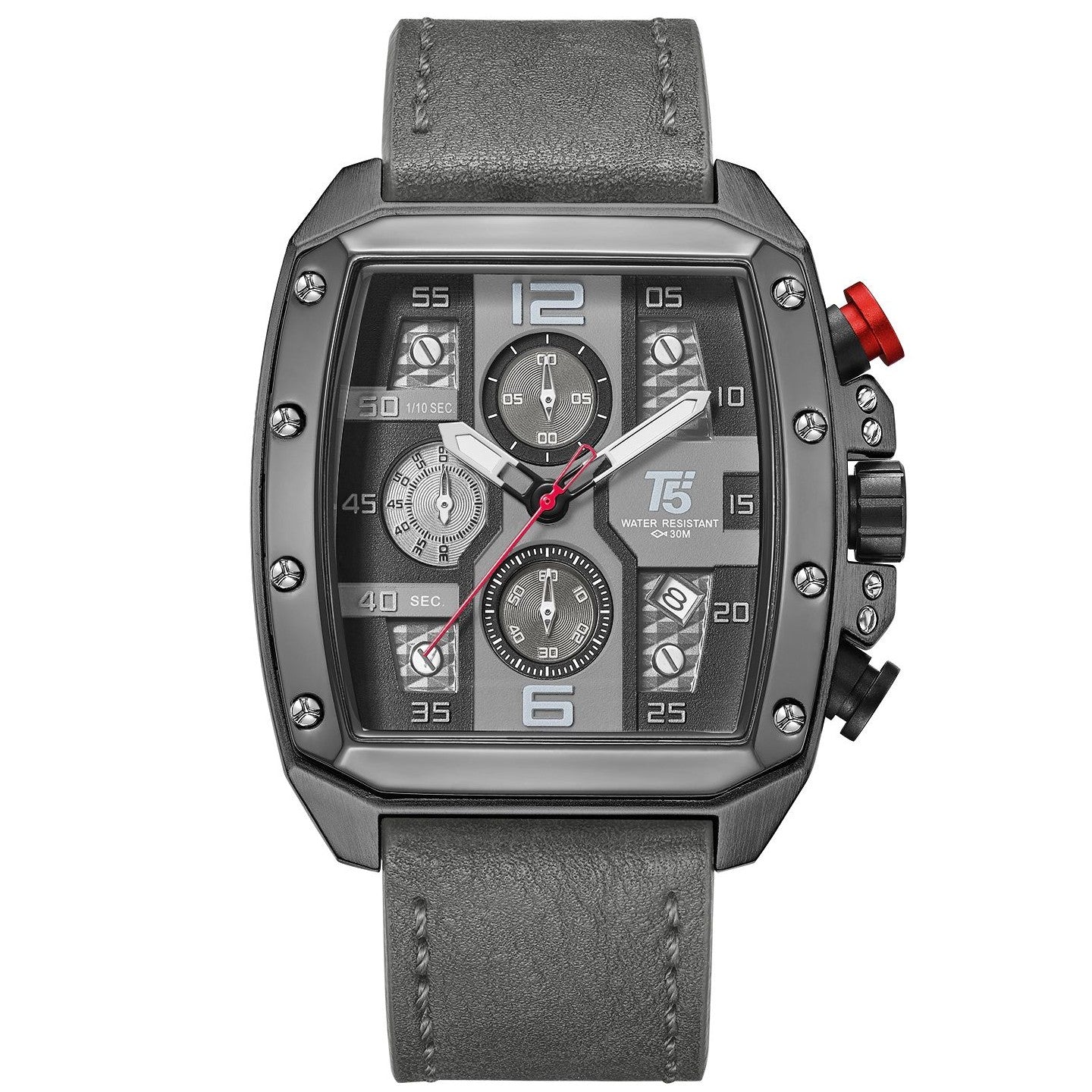 Chronograph function watches, water resistance 30 m with a unique design and excellent quality plus 2years world wide guarantee| T5 CHRNO 1333915