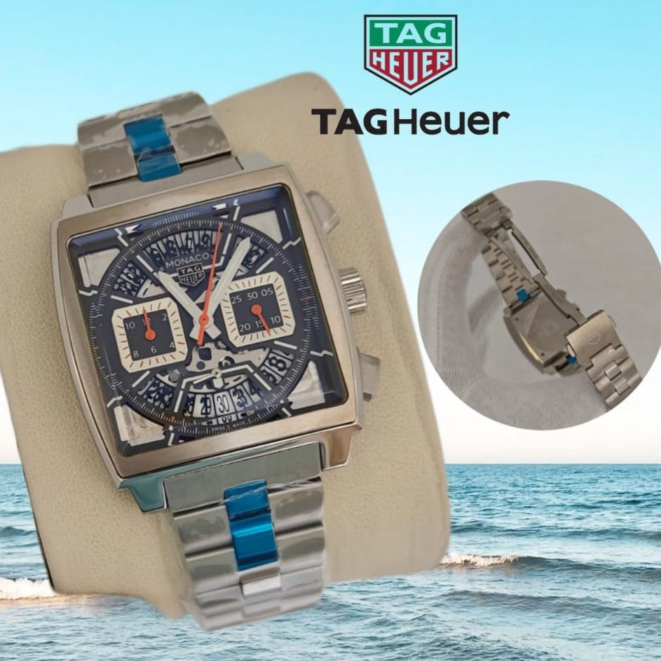 LUXURY TAG Heuer MONACO SKELETON MASTER PIS VERY PREMIUM GRADE ONLY IN FAST FASHION OMAN | TAG HEUER M C 1779198
