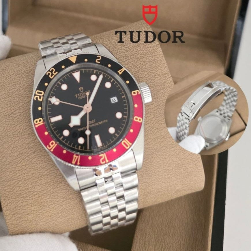 NEW TUDOR BLACK BAY GMT AUTOMATIC THE ULTIMATE DIVERS WATCH NOW ITS TUDOR TIME ,,BORN TO DARE'' NOW ALLOVER IN OMAN | TUDOR BLACK BAY 17779195