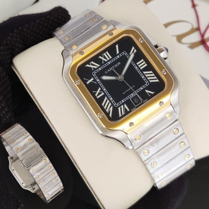 LUXURY CARTIER SANTOS AUTOMATIC FULL SS BODY NEW SHIPMENT VERY PREMIUM WATCH | CARTIER SANTOS 19997377