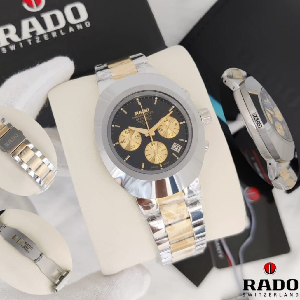 LUXURY RADO DIASTAR STAINLESS STEEL BODY COLOUR GUARANTEED HEAVY MACHINE TOP NOTCH BUILT SUPER WATCH | RADO DIASTAR CHRNO 1555779975