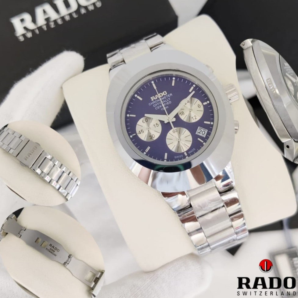 LUXURY RADO DIASTAR STAINLESS STEEL BODY COLOUR GUARANTEED HEAVY MACHINE TOP NOTCH BUILT SUPER WATCH | RADO DIASTAR CHRNO 1555779973