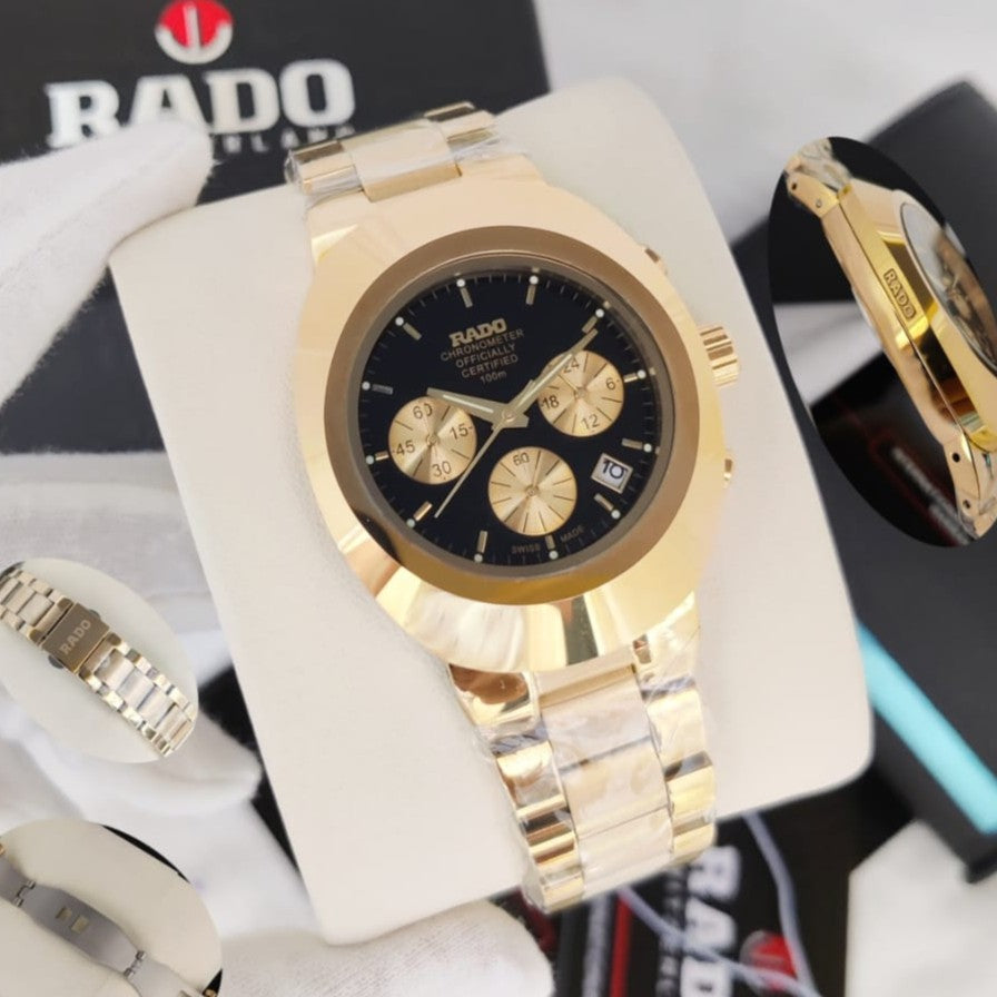 LUXURY RADO DIASTAR STAINLESS STEEL BODY COLOUR GUARANTEED HEAVY MACHINE TOP NOTCH BUILT SUPER WATCH | RADO DIASTAR CHRNO 155577997