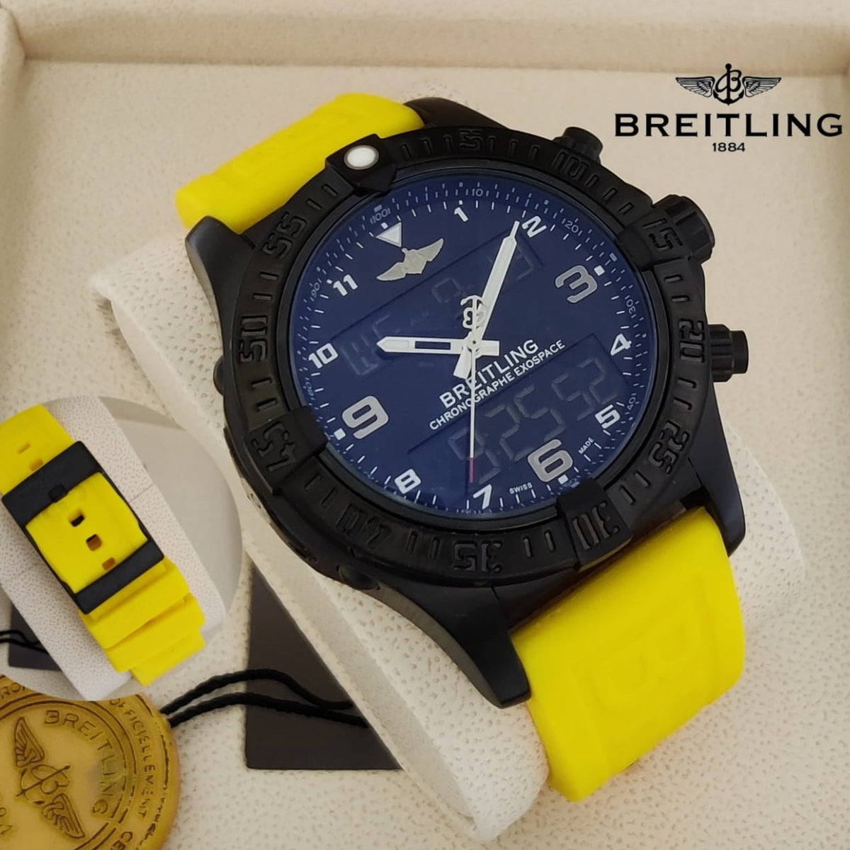 BREITLING COCKPIT CHRNOGRAPH VERY HIGH VOLTAGE DEMANDING TRANDING WATCH NOW ALLOVER IN OMAN| BREITLING CP CM 1777959977