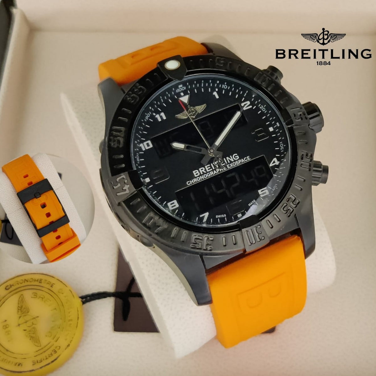BREITLING COCKPIT CHRNOGRAPH VERY HIGH VOLTAGE DEMANDING TRANDING WATCH NOW ALLOVER IN OMAN| BREITLING CP CM 1777959975