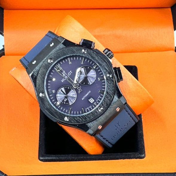 HUBLOT CHRNOGRAPH WATCH VERY EXCLUSIVE BUILT QUALITY WITH 2 YEARS WARRANTY| HUBLOT 57553355