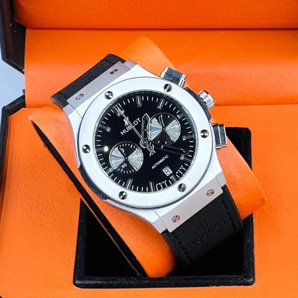 HUBLOT CHRNOGRAPH WATCH VERY EXCLUSIVE BUILT QUALITY WITH 2 YEARS WARRANTY| HUBLOT 57553320