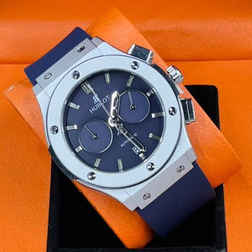 HUBLOT CHRNOGRAPH WATCH VERY EXCLUSIVE BUILT QUALITY WITH 2 YEARS WARRANTY| HUBLOT 57553342
