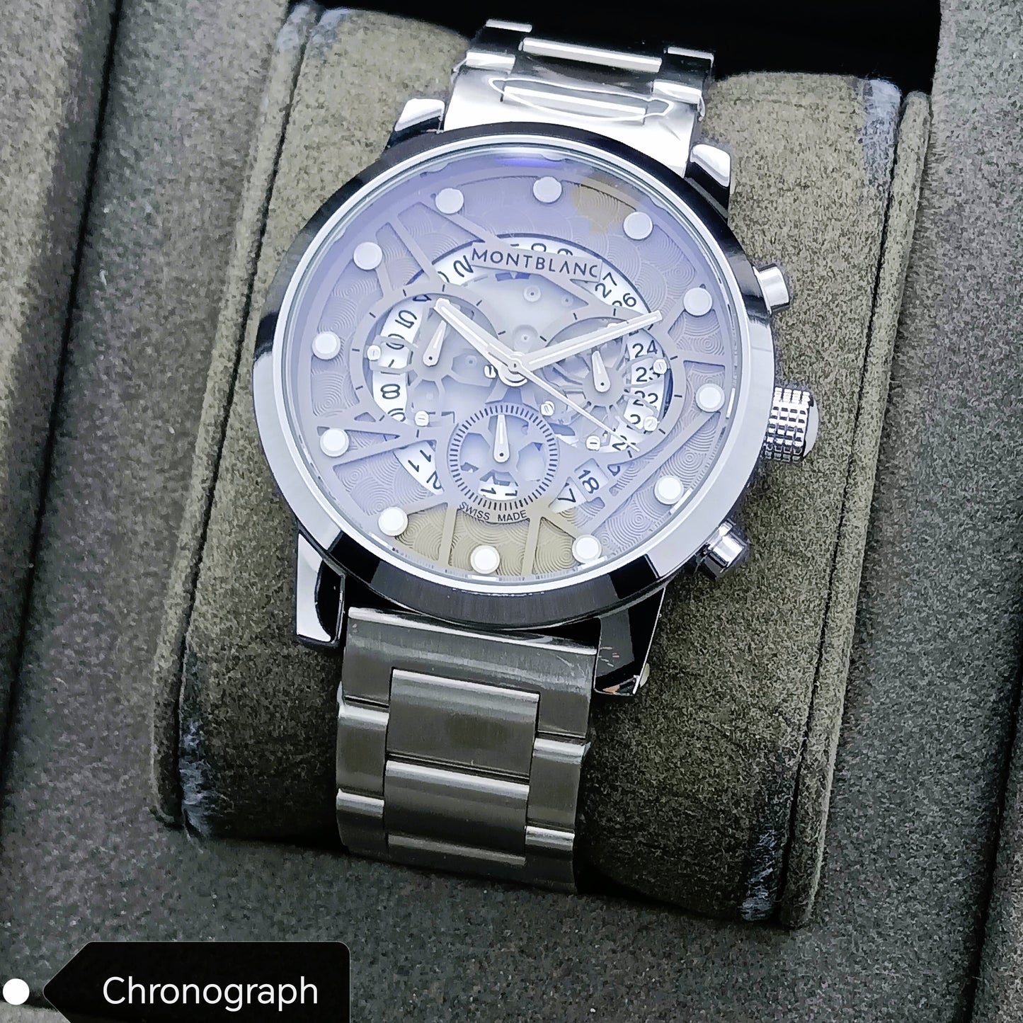 Stylish Premium Quality CHRONOGRAPH Active Mont B Watch | Mont B Watch 1012