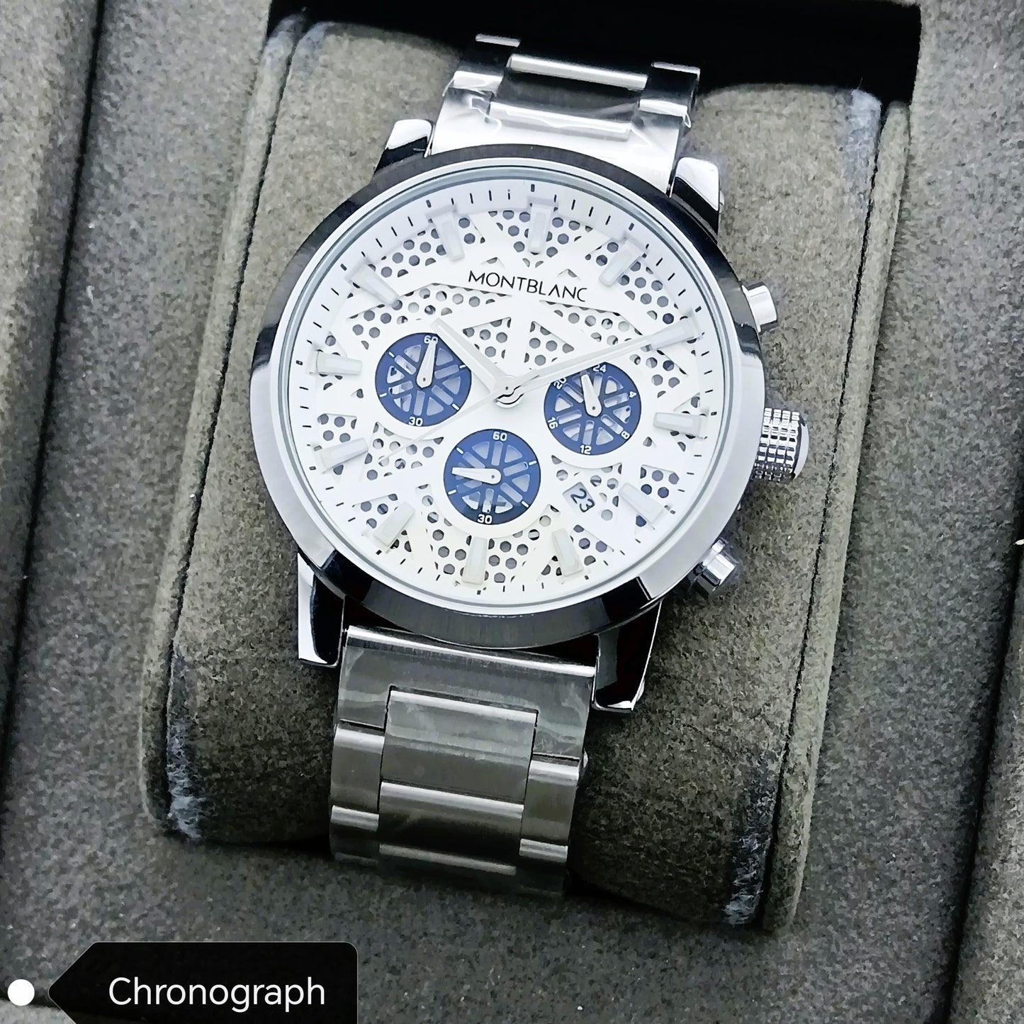 Stylish Premium Quality CHRONOGRAPH Active Mont B Watch | Mont B Watch 1017