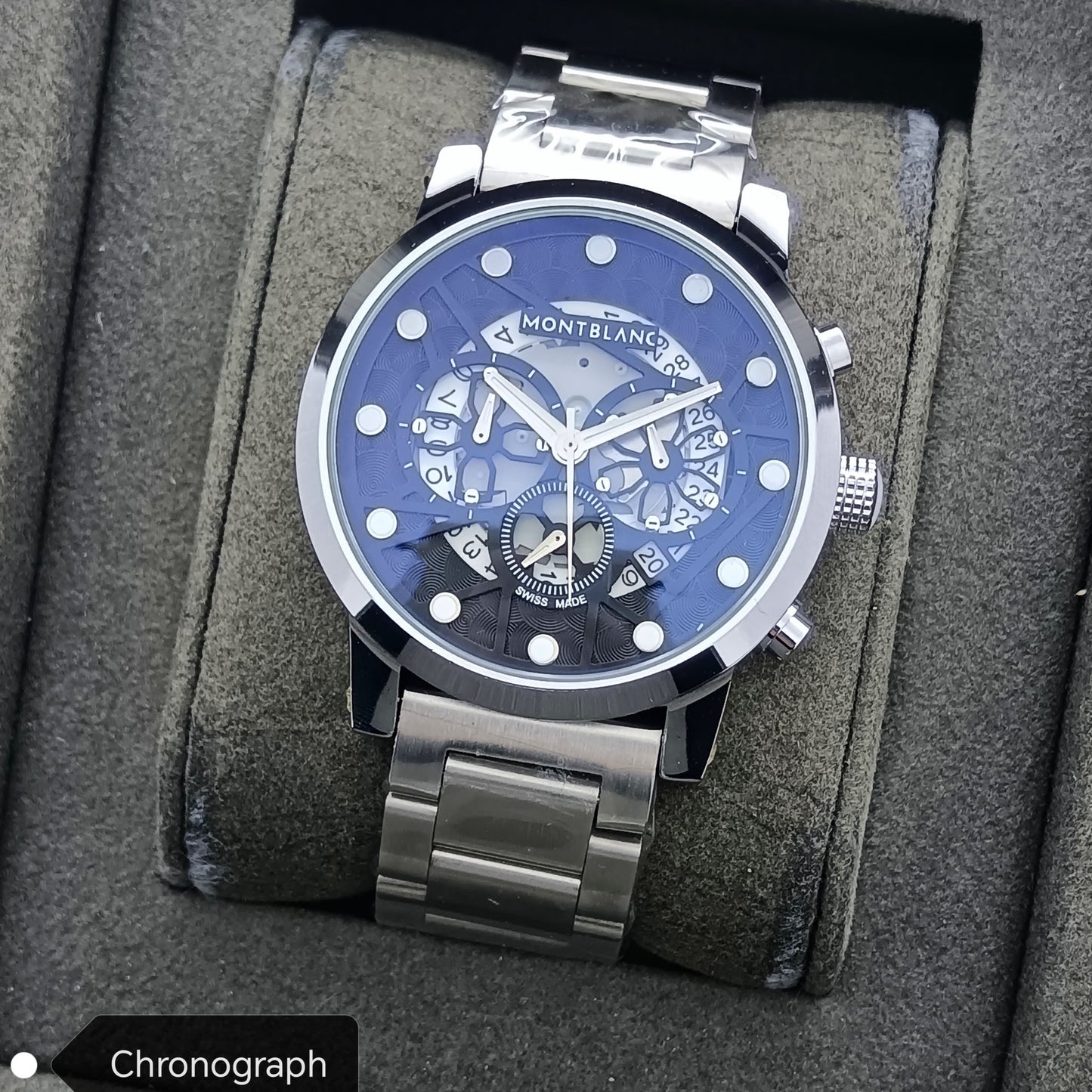 Stylish Premium Quality CHRONOGRAPH Active Mont B Watch | Mont B Watch 1018