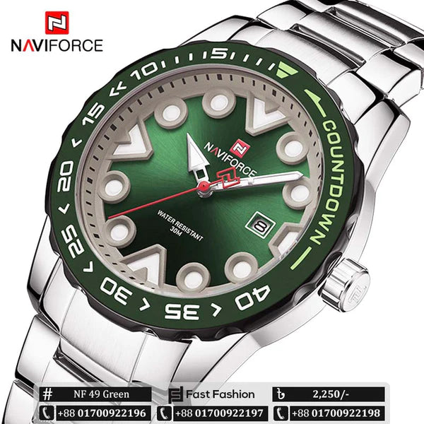Original NAVIFORCE Stylish Waterproof Quartz Watch for Men | NF1000