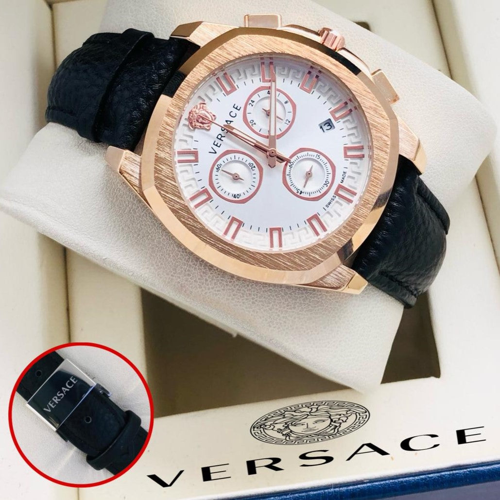 EXCLUSIVE VERSACE CHRONOGRAPH STYLISH WATCH | VERSACE CHRNOGRAPH 707083