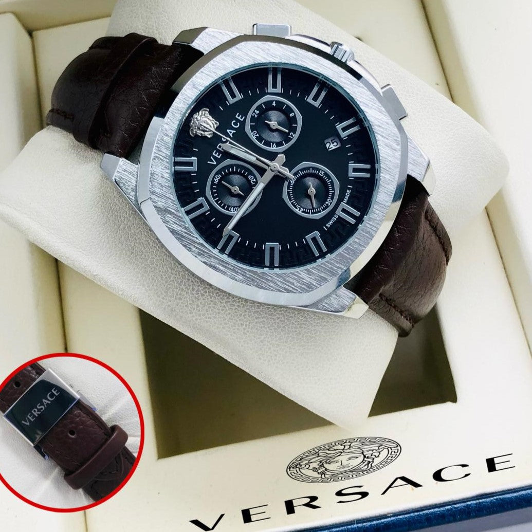 EXCLUSIVE VERSACE CHRONOGRAPH STYLISH WATCH | VERSACE CHRNOGRAPH 707086