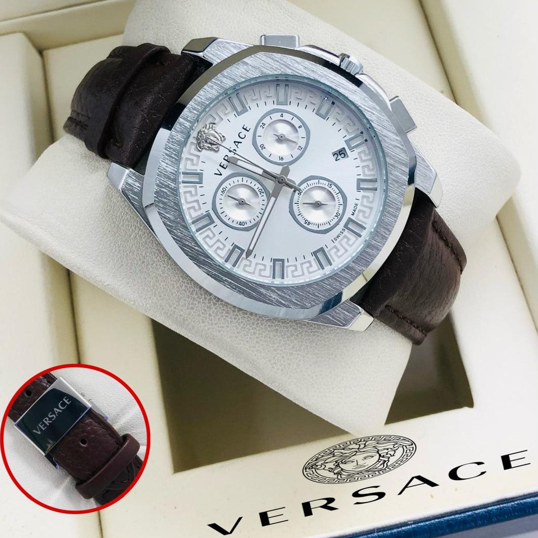 EXCLUSIVE VERSACE CHRONOGRAPH STYLISH WATCH | VERSACE CHRNOGRAPH 707087