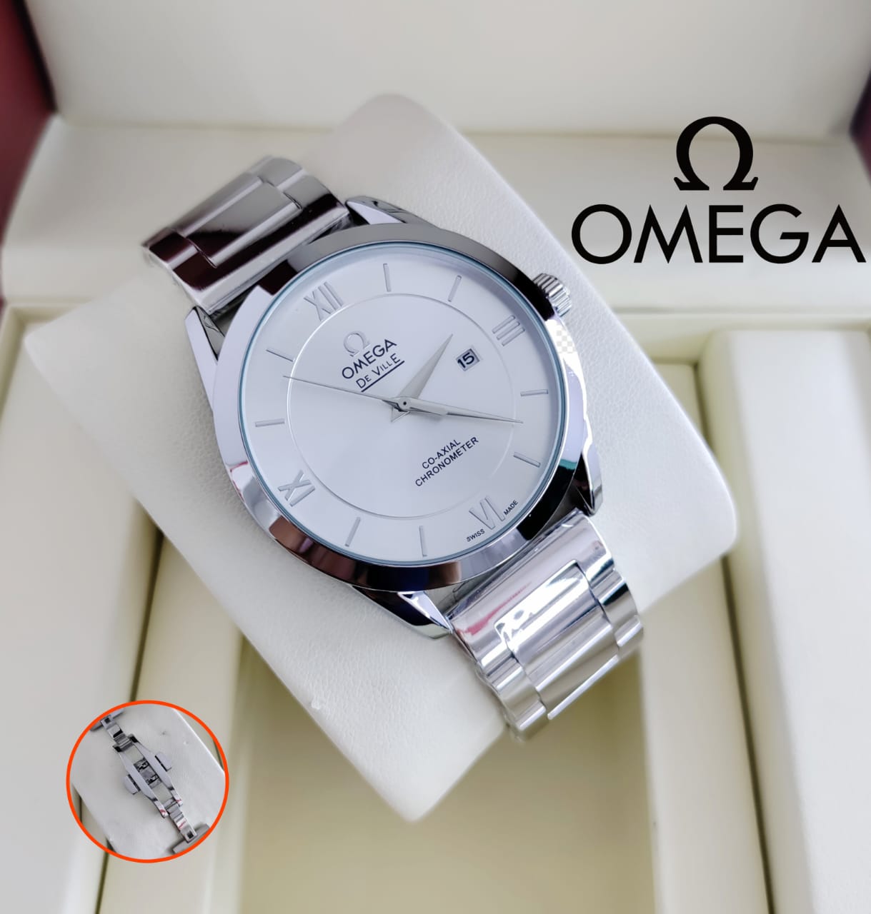 STYLISH OMEGA WATCH WITH QUALITY CHAIN | OMEGA WATCH MEN 661