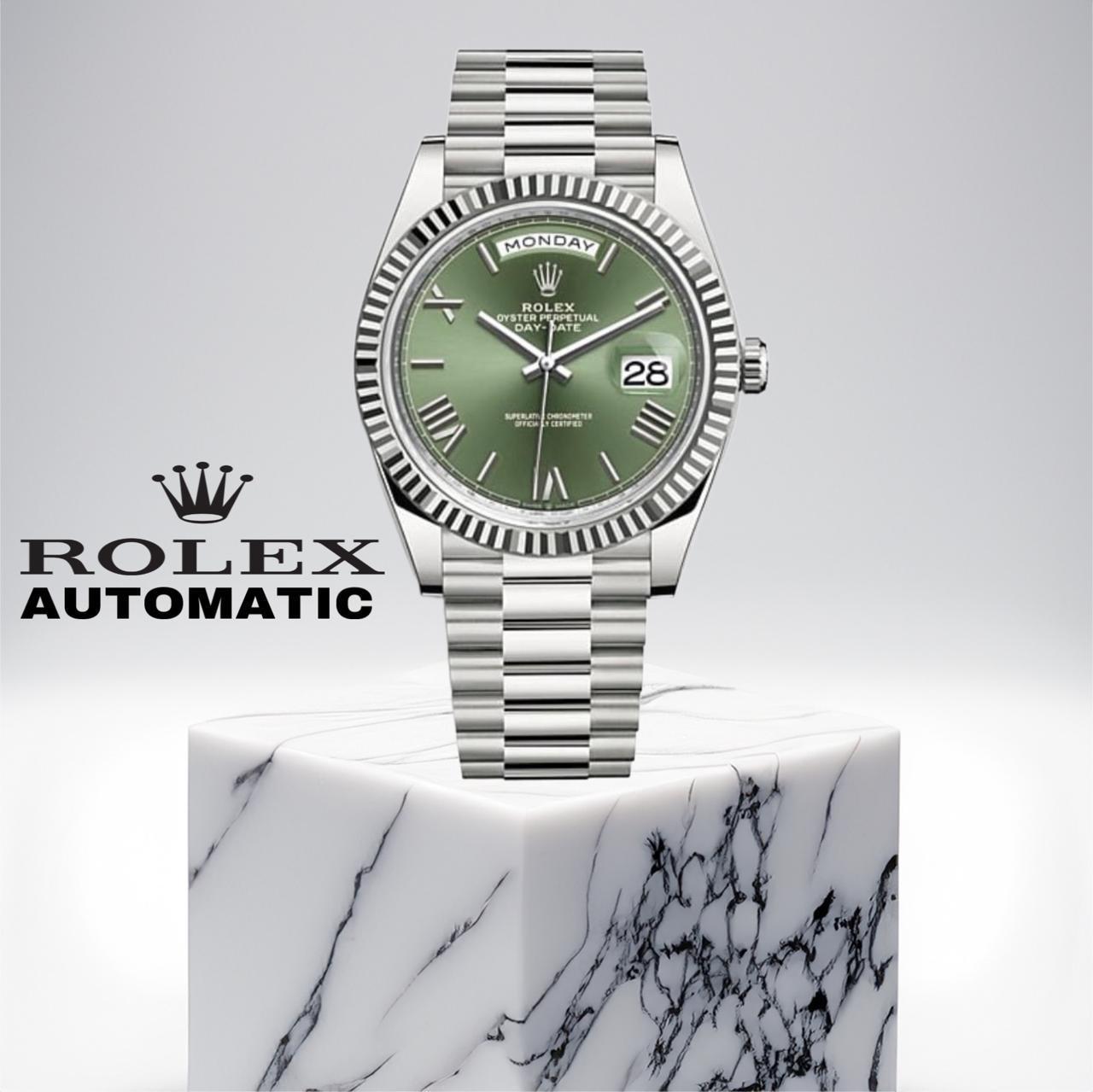 LUXURY ROLEX PERPETUAL DAY DATE HIGH GRADE 5 YEARS WARRANTY WITH ORIGINAL BOX| ROLEX P 1334571