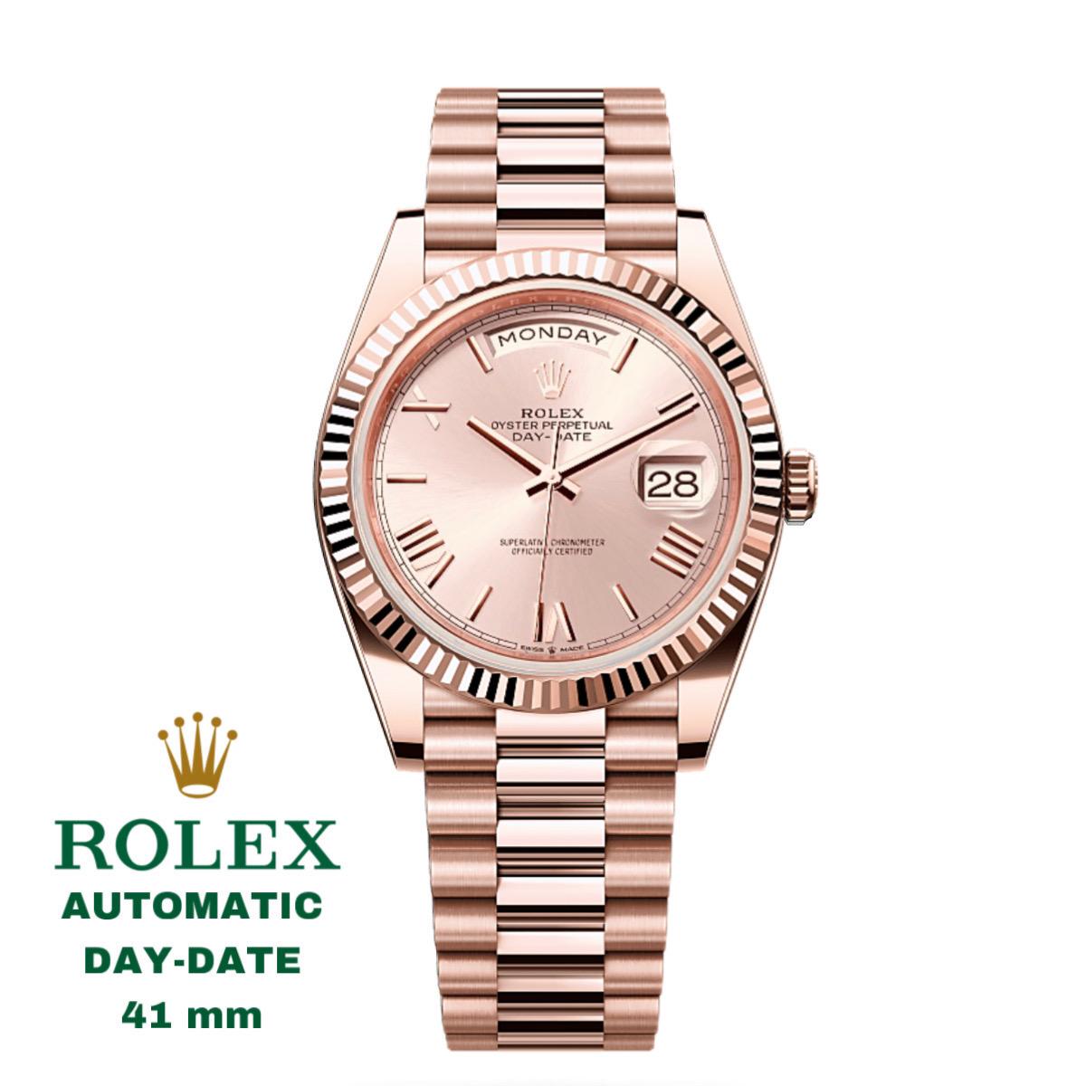 LUXURY ROLEX PERPETUAL DAY DATE HIGH GRADE 5 YEARS WARRANTY WITH ORIGINAL BOX| ROLEX P 1334573