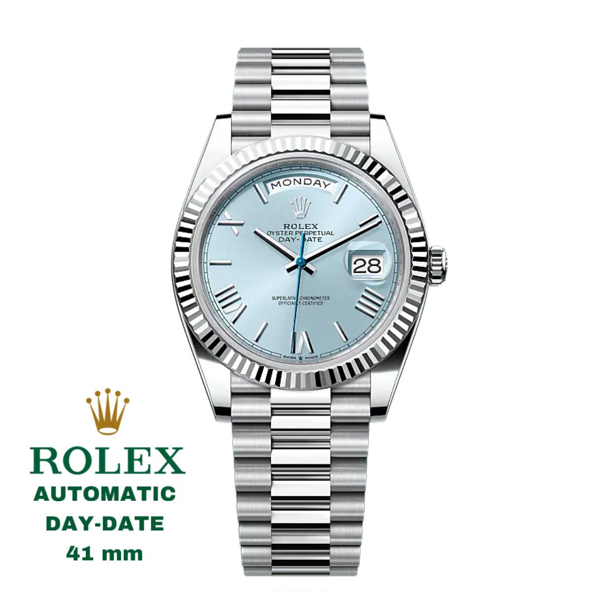 LUXURY ROLEX PERPETUAL DAY DATE HIGH GRADE 5 YEARS WARRANTY WITH ORIGINAL BOX| ROLEX P 1334574
