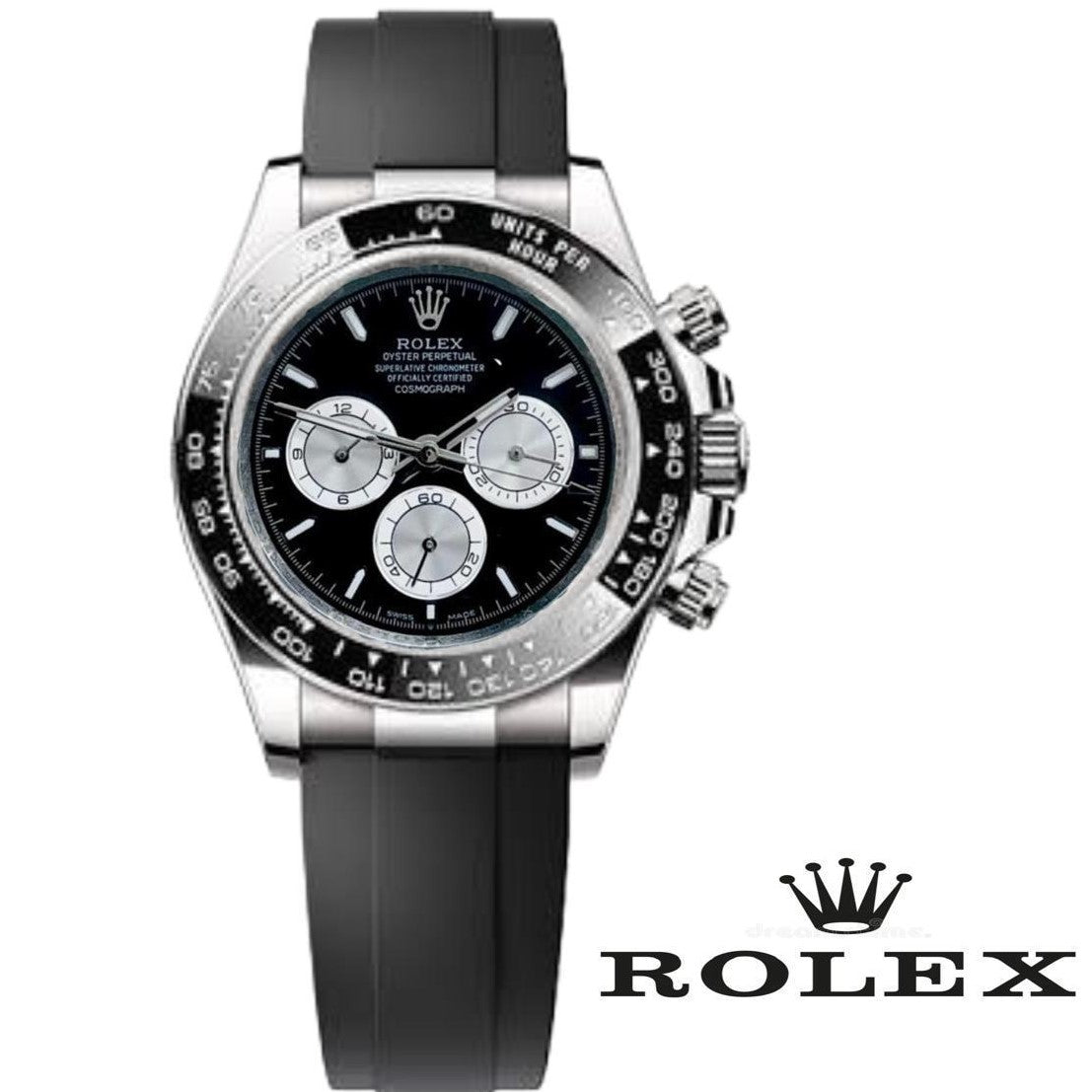 LUXURY ROLEX DAYTONA RUBBER STRAP MASTER WITH ORIGINAL ROLEX BIG BOX|ROLEX DAYTONA R 7866921
