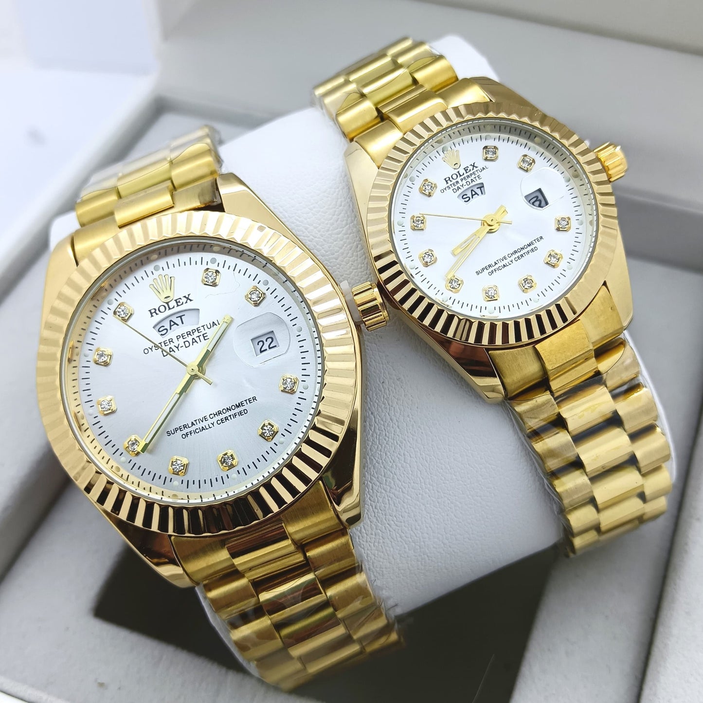 ROLEX COUPLE WATCH WITH DAY DATE PREMIUM WATCH WITH BIG DISCOUNT | ROLEX COUPLE 5201872