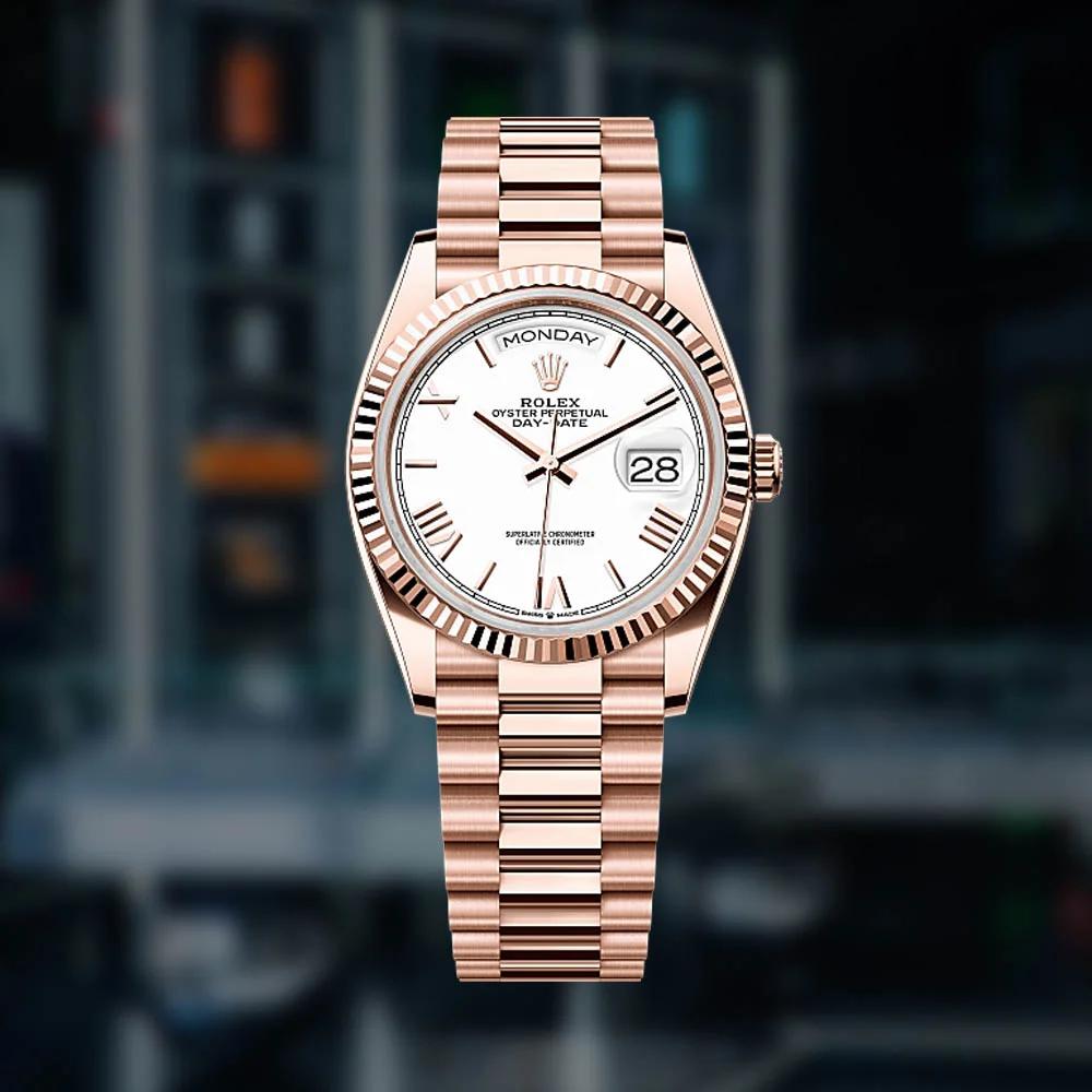 LUXURY ROLEX PERPETUAL DAY DATE HIGH GRADE 5 YEARS WARRANTY WITH ORIGINAL BOX| ROLEX P 1334564