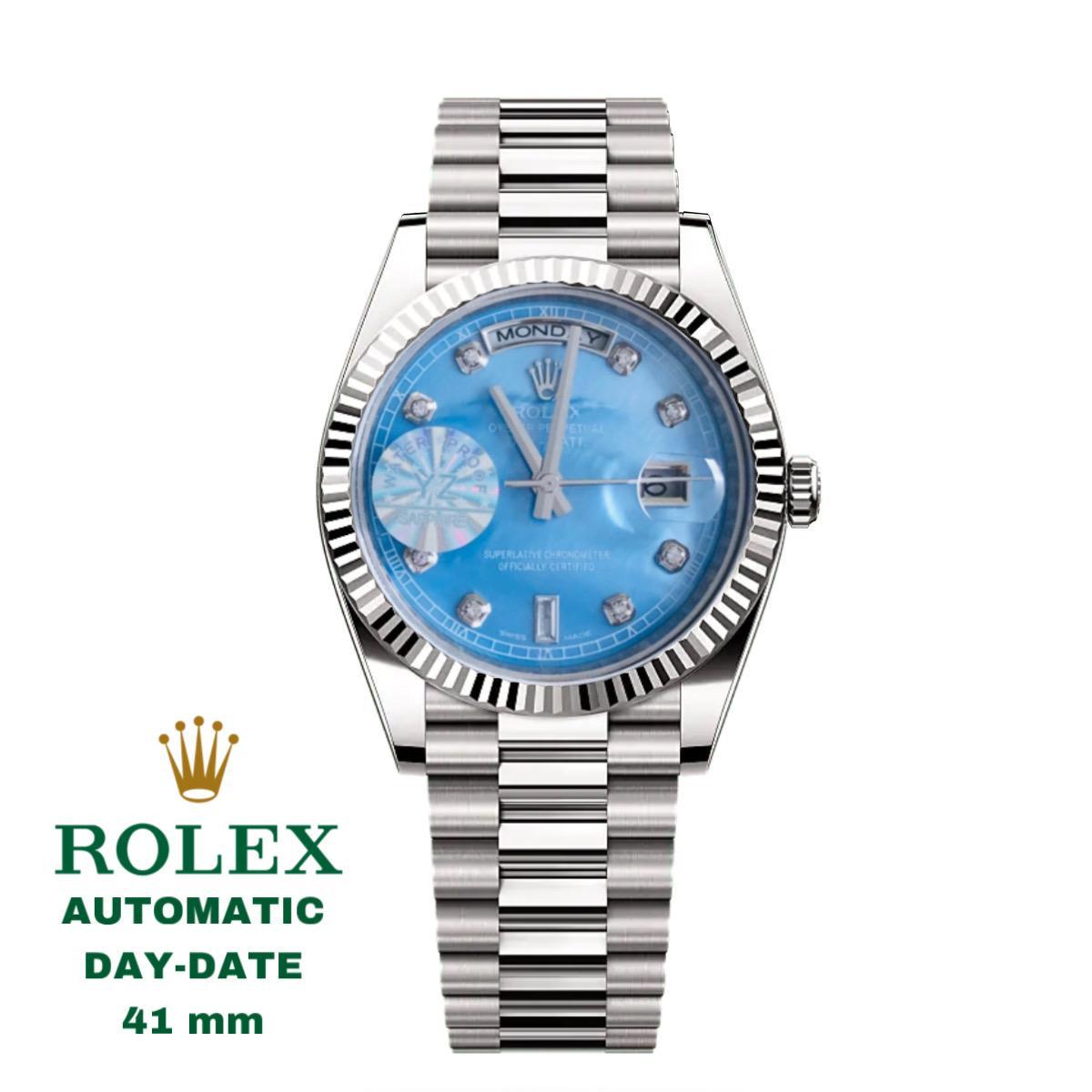 LUXURY ROLEX PERPETUAL DAY DATE HIGH GRADE 5 YEARS WARRANTY WITH ORIGINAL BOX| ROLEX P 1334565