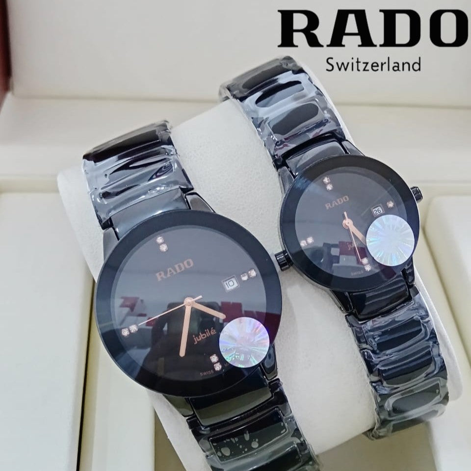 RADO COUPLE WATCH JUBILE BEST QUALITY WITH COLOUR GUARANTEE ALLOVER IN OMAN | RADO COUPLE 131395