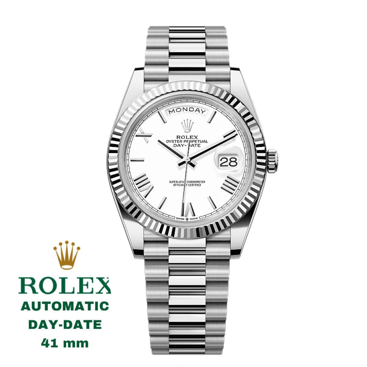 LUXURY ROLEX PERPETUAL DAY DATE HIGH GRADE 5 YEARS WARRANTY WITH ORIGINAL BOX| ROLEX P 1334568