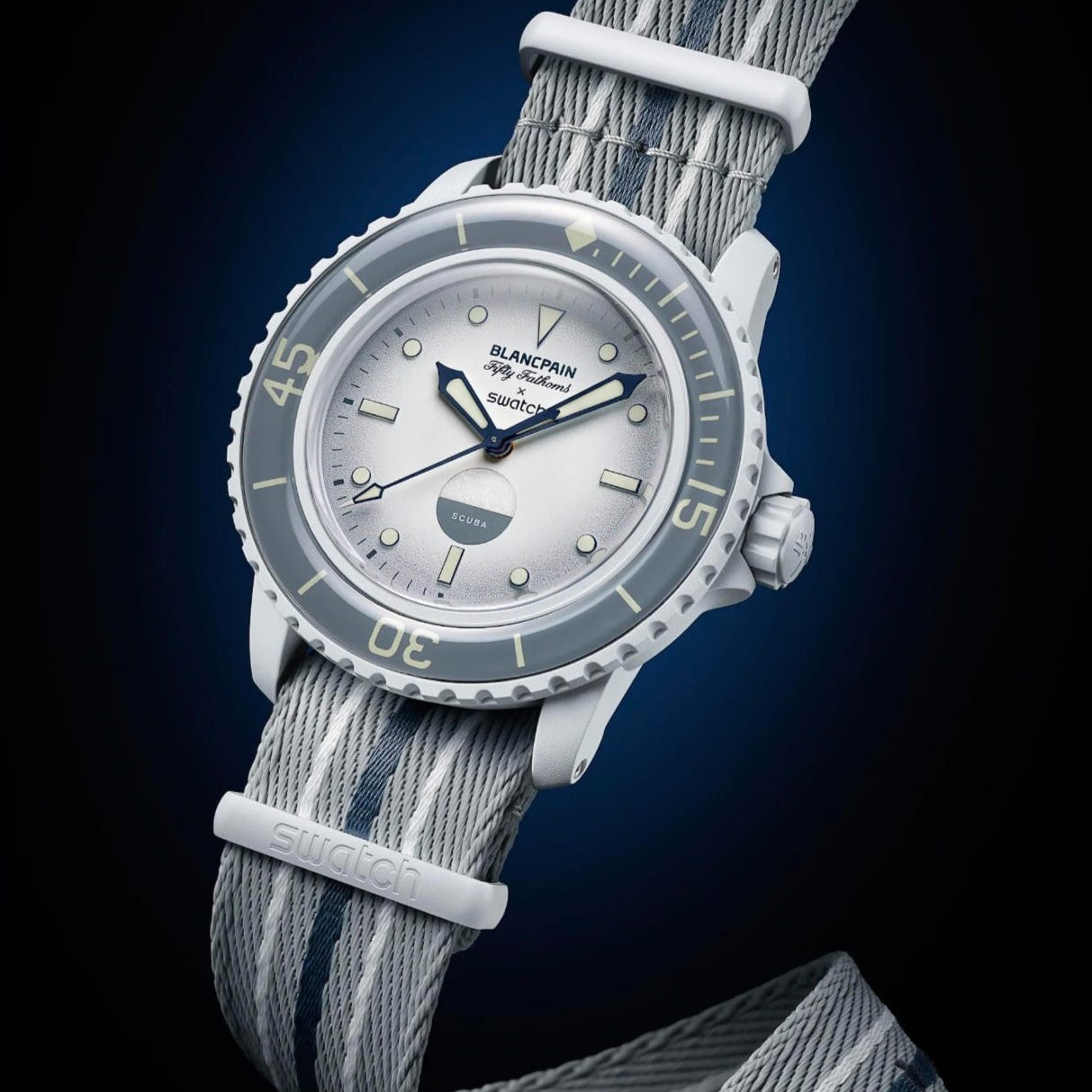 Swatch x Blancpain Watch fifty fathoms scuba bioceramic |Swatch X 1003