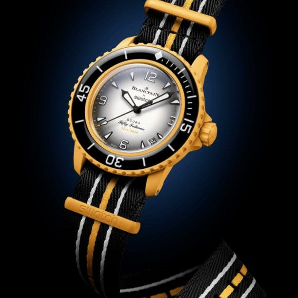Swatch x Blancpain Watch fifty fathoms scuba bioceramic |Swatch X 1004