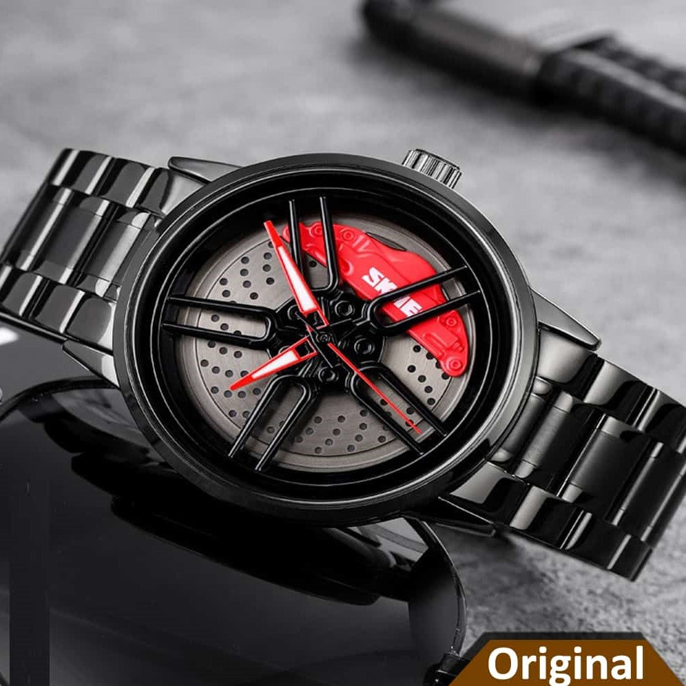 Original SKMEI Car Wheel Stainless Steel Waterproof Watch - SKMEI 60