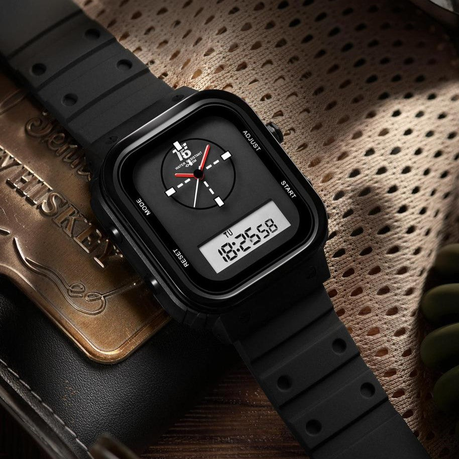 DUAL TIME STOP WATCH WITH RUBBER STRAP VERY HIGH QUALITY 3 YEARS WARRENTY| T5 DUAL 32449