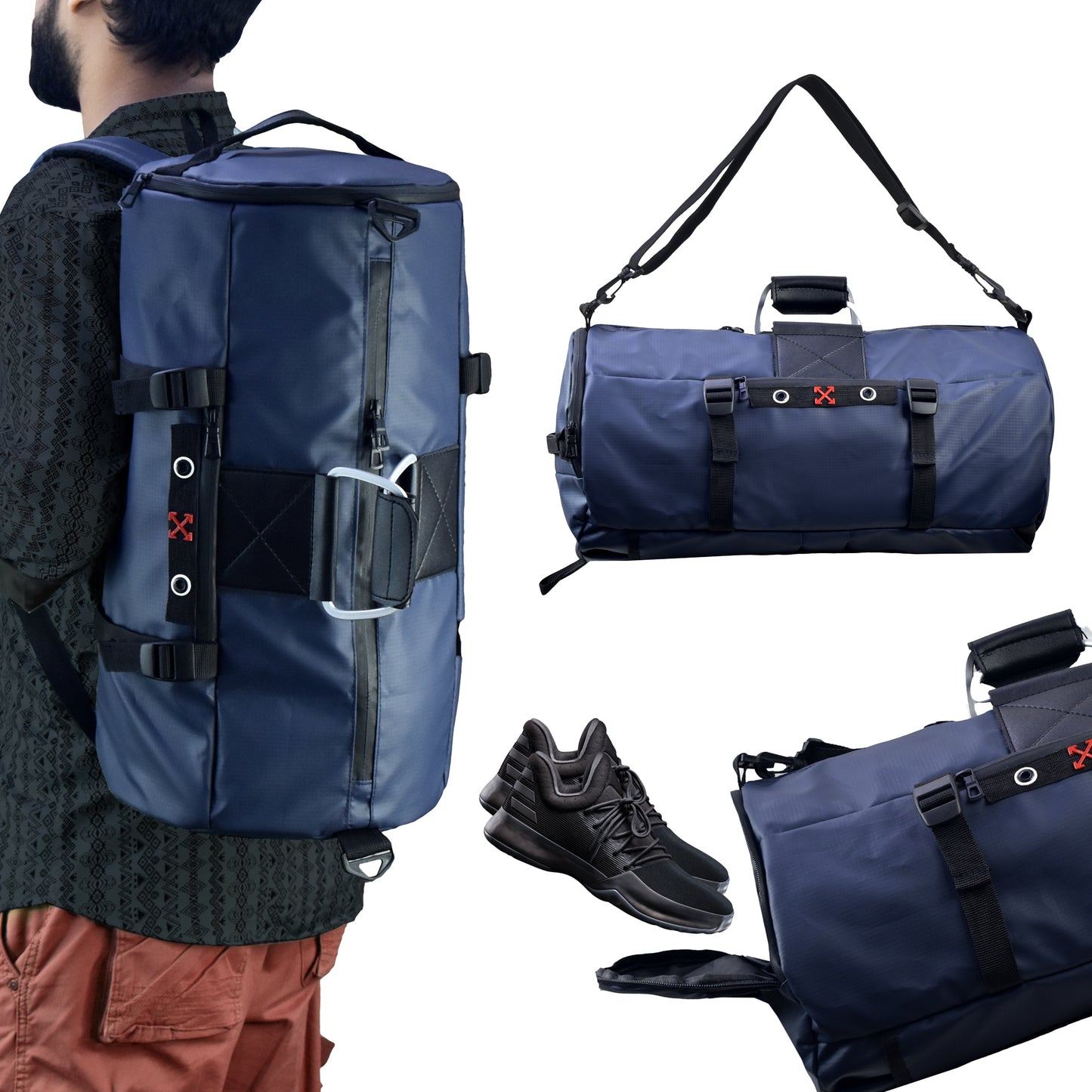 New Generation 4in1 Bag Deep Navy Blue | Travel Bag | Gym Bag | Waterproof