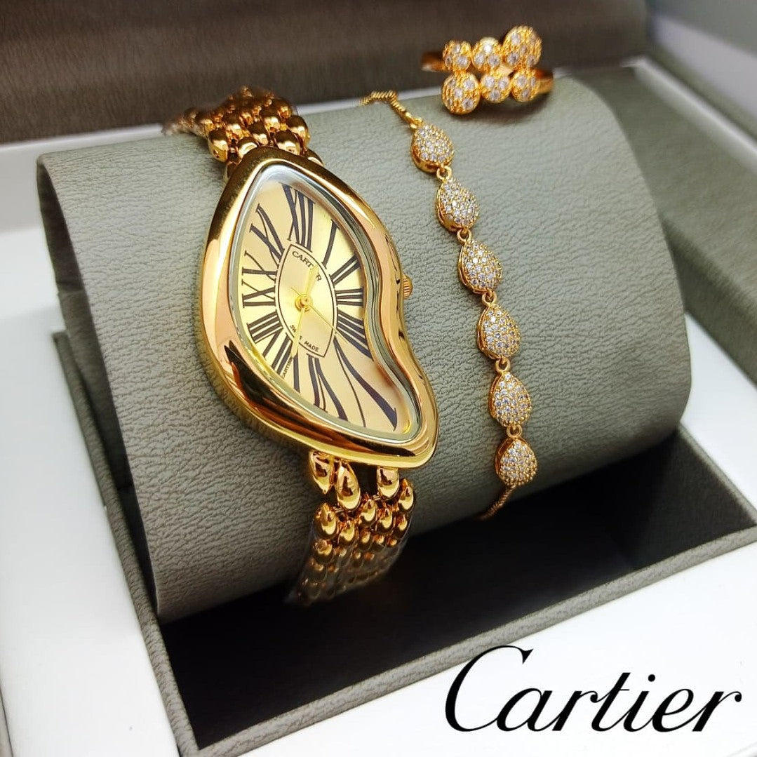 WOMENS OFFER BOX WATCH , BRACELETS , RING  VERY SPECIAL OFFER PRICE FOR NATIONAL DAY OF OMAN | WOMENS COMBO 19772