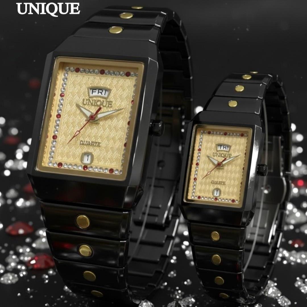 UNIQUE COUPLE WATCH ORIGINAL PRODUCT FULL BODY CERAMIC  COLOUR GUARANTEED VERY HIGH QUALITY NOW ALLOVER IN OMAN | UNIQUE ORG C 13391939